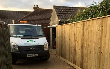 Hedge removal by Oakwood Fencing